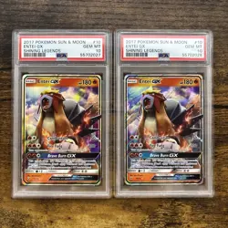 SEQUENTIAL 2017 Pokemon Shining Legends Entei GX #10 PSA 10 Gem Mint - Image 1