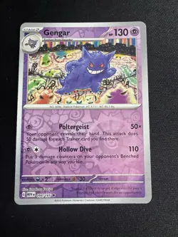 Gengar [Reverse Holo] #94 094/165 Pokemon Scarlet & Violet 151 Pokemon TCG NM - Image 1