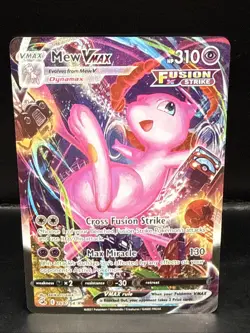 Pokemon TCG Fusion Strike MEW Vmax 269/264 Alternate Art A - Image 3