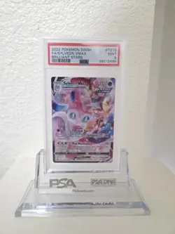 2022 POKEMON SWORD & SHIELD BRILLIANT STARS #TG15 FULL ART/SYLVEON VMAX PSA 9 - Image 1