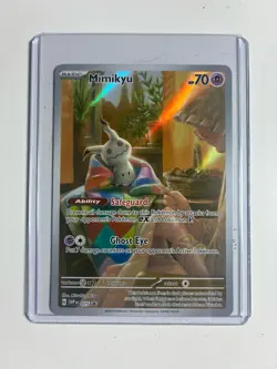 Pokemon TCG Mimikyu 075 S&V: Paldean Fates ETB Black Star Promo NM Condition - Image 1