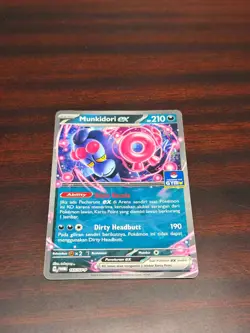 Pokemon TCG Bahasa Indonesia Language Munkidori ex Gym PROMO 165/SV-P - Image 1