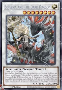 Ecclesia And The Dark Dragon Burst Protocol PRESALE 2/6 Secret Rare Yu-Gi-Oh! - Image 1