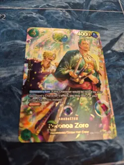 One Piece TCG The Azure Sea's Seven Foil OP-14 Roronoa Zoro PRB02-006 (SP) NM - Image 1