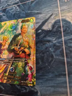 One Piece TCG The Azure Sea's Seven Foil OP-14 Roronoa Zoro PRB02-006 (SP) NM - Image 3
