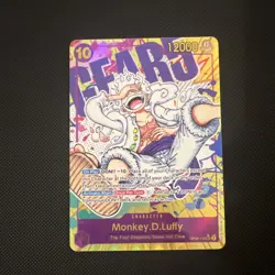 One Piece TCG OP05-119 Monkey D. Luffy Gear 5 Parallel SEC Alt Art English NM - Image 1