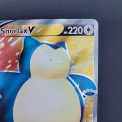 Pokemon Card TCG Snorlax V Full Art 197/202 Holo Sword & Shield Base Set Holo NM - Image 5