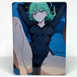 One Punch Man Tatsumaki Goddess Anime Waifu ACG Foil Card - Image 1
