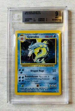 Pokemon TCG Gyarados Base Set Holo Card 6/102 Unlimited Rare - Image 1
