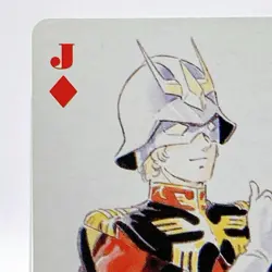 Char Aznable Mobile Suit Diamonds J Gundam Vintage Playing Cards Japanese 1985 - Image 2