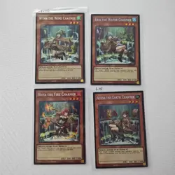Yu-Gi-Oh! Wynn, Eria, Hiita, Aussa Spirit Charmer CH02 Secret Rare Card Lot x4 - Image 1