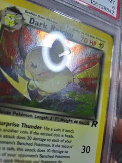 PSA 6 1st edition Dark Raichu Team Rocket 83/82 Pokemon Card SWIRL - Image 3
