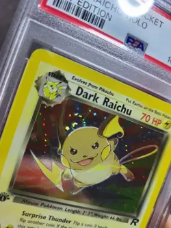 PSA 6 1st edition Dark Raichu Team Rocket 83/82 Pokemon Card SWIRL - Image 4