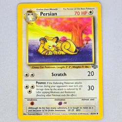 Persian 42/64 Jungle Uncommon Vintage Pokemon Card WOTC TCG English MP - Image 1