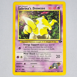 Sabrina's Drowzee 95/132 Gym Challenge Common Vintage Pokemon Card WOTC TCG LP - Image 1