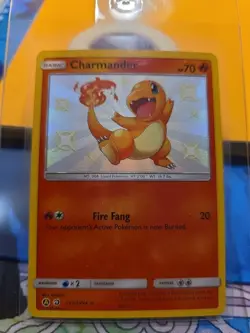 Pokemon TCG Hidden Fates Charmander SV6/SV94 Baby Shiny Vault Holo Rare Card NM - Image 1