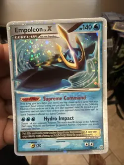 Pokemon TCG Empoleon LV.X Holo Rare Card Diamond & Pearl 120/130 Mint Condition - Image 1