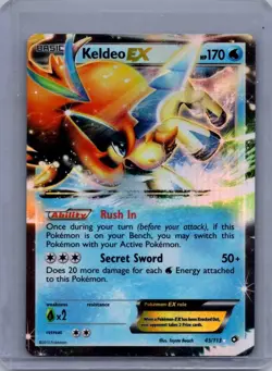 Keldeo EX 45/113 Pokemon TCG Legendary Treasures Black White Ultra Rare Card LP - Image 1