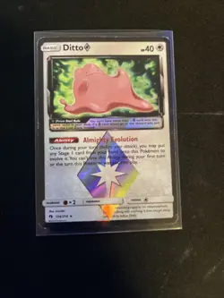 Pokemon TCG Ditto Prism Star Holo Rare Card Lost Thunder 154/214 - Image 3