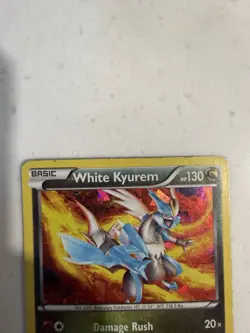 White Kyurem 102/149 Boundaries Crossed Cracked Ice Holo Rare Pokemon Card - Image 2