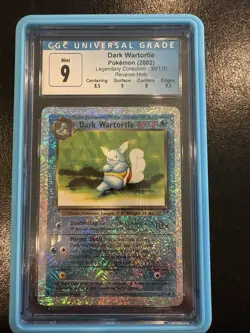 Pokemon TCG Legendary Collection Dark Wartortle Reverse Holo Card #39 CGC 9 MT - Image 1
