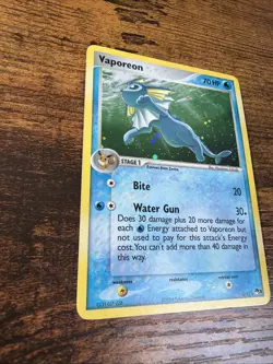 Pokemon TCG Vaporeon 6/17 Pop Series Promos, Holo Rare Card - Image 3