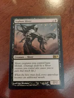 MTG Syphon Sliver Magic 2014 Regular Rare Card 117/249 Lightly Played Condition - Image 1