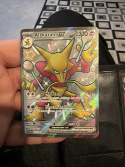 Pokemon Card TCG - Alakazam ex 215/091 Ultra Rare Shiny Paldean Fates Near Mint - Image 1