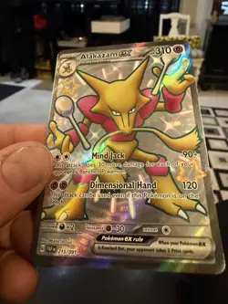 Pokemon Card TCG - Alakazam ex 215/091 Ultra Rare Shiny Paldean Fates Near Mint - Image 3
