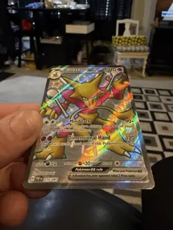 Pokemon Card TCG - Alakazam ex 215/091 Ultra Rare Shiny Paldean Fates Near Mint - Image 4