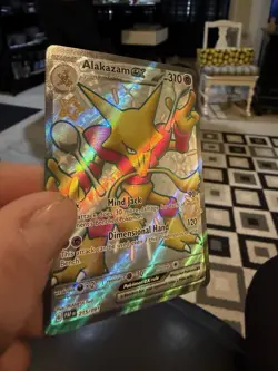 Pokemon Card TCG - Alakazam ex 215/091 Ultra Rare Shiny Paldean Fates Near Mint - Image 5