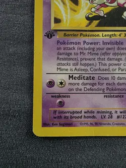 Pokemon Cards: 1st Edition Jungle Rare: Mr. Mime 22/64 - Image 3