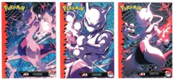 Pokemon- Team Rocket - Mew & Mewtwo - 3 Card LOT- Embossed Foil - Image 1