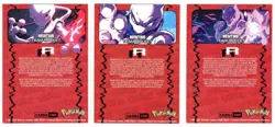 Pokemon- Team Rocket - Mew & Mewtwo - 3 Card LOT- Embossed Foil - Image 2