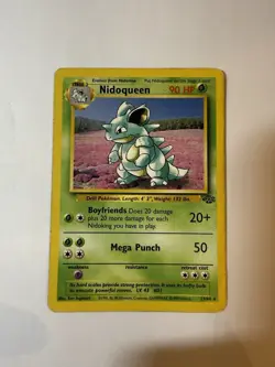 Pokemon TCG Nidoqueen Jungle Card 23/64 Regular - Marking On Back - Image 1