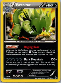 Tyranitar - 56/124 (Cosmos Holo) Miscellaneous Cards & Products 056/124 holo Lig - Image 1