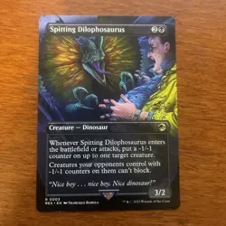 Spitting Dilophosaurus Non-Foil Borderless Universes Beyond: Jurassic World - Image 1