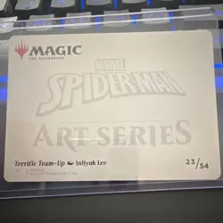 Magic the Gathering Spider-Man Art Series 23/54 Terrific Team up - Image 2