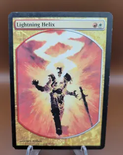 TEXTLESS Lightning Helix x1 MTG Player Rewards Magic Heavy Play HP English - Image 1