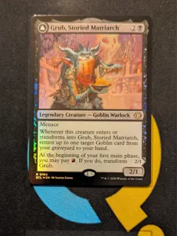 Grub, Storied Matriach / Notorious Auntie Foil Rare ECL 105 Lorwyn Eclipsed MTG - Image 1