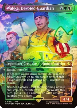 Wakka, Devoted Guardian Chocobo Track Foil Final Fantasy MTG NM - Image 1