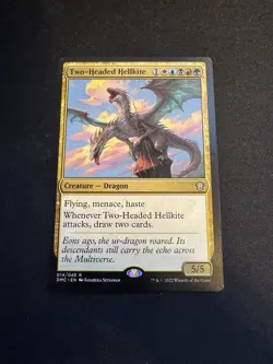 MTG Two-Headed Hellkite (14/265) Dominaria United Commander LP - Image 1