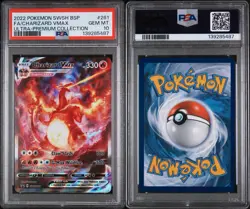 2022 POKEMON SWSH BLACK STAR PROMO #261 FULL ART/CHARIZARD VMAX PSA 10 - Image 3