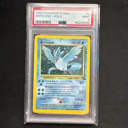 Articuno ,PSA 9 Pokemon Karte , Holo Fossil 2/62 Pokemon Englisch 1999 Arktos - Image 1
