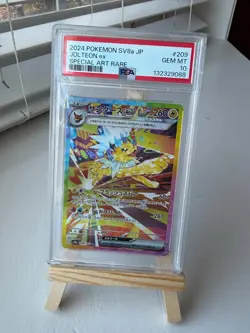PSA 10 Jolteon ex SAR 209/187 Terastal Festival sv8a 2024 Pokemon TCG Japanese - Image 1