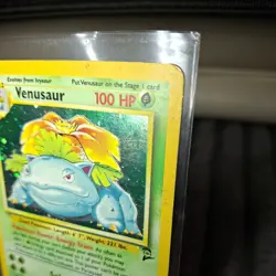 1999 Pokemon Venusaur 18/130 MP-HP Cond. Base Set 2 Holo Rare Vintage - Image 2