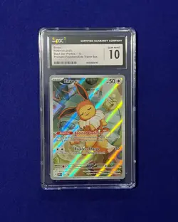 CGC 10 Eevee #173 Prismatic Evolutions ETB Promo 2025 Pokemon GEM MINT - Image 1