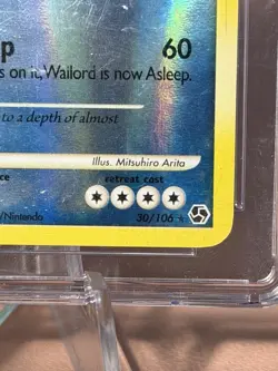 Wailord 30/106 Great Encounters Reverse Holo Pokemon 2008 CGC 10 PSA (U) - Image 4
