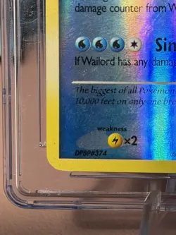 Wailord 30/106 Great Encounters Reverse Holo Pokemon 2008 CGC 10 PSA (U) - Image 5