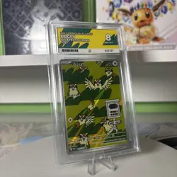 Pokemon TCG Pidgey 207/197 Obsidian Flames Ace Graded 8, Near Mint - Mint - Image 3